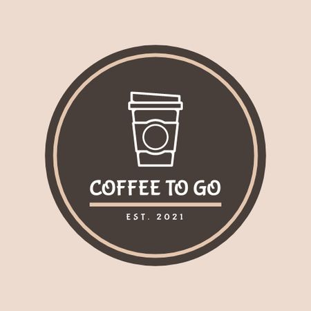 Platilla de diseño Cafe Ad with Coffee Cup Logo