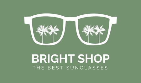 Best Sunglasses for Hot Summer Business card Design Template