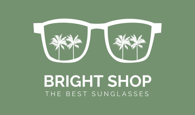 Best Sunglasses for Hot Summer Business card – шаблон для дизайна