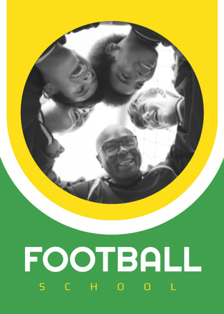 Takımla Birlikte Futbol Okulu Tanıtımı Flayer Tasarım Şablonu