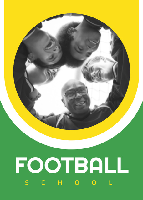 Football School Promotion With Team Together Flayer tervezősablon