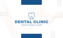 Dental Clinic Ad with Emblem of Tooth