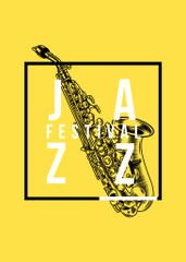 Jazz Festival Saxophone in Yellow