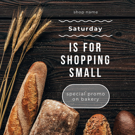 Designvorlage Sonderangebot für lokale Bäckereien für Instagram AD