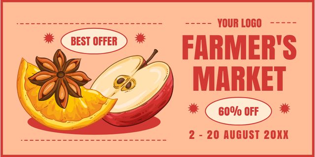 Best Deal Discounts on Agricultural Products Twitter Tasarım Şablonu
