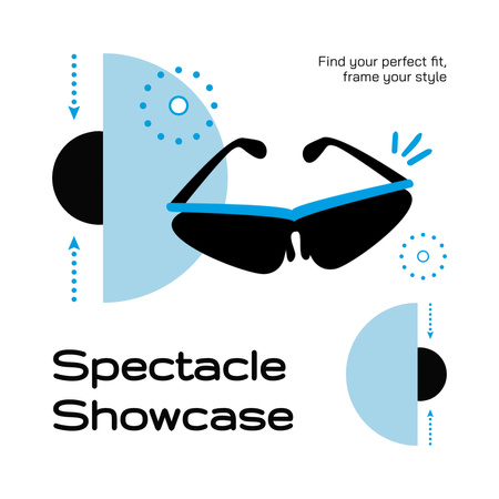 Designvorlage Spektakuläre Präsentation von Sport-Sonnenbrillen für Animated Post