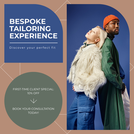 Ontwerpsjabloon van Instagram van Collectie handgemaakte kleding voor moedige jongeren