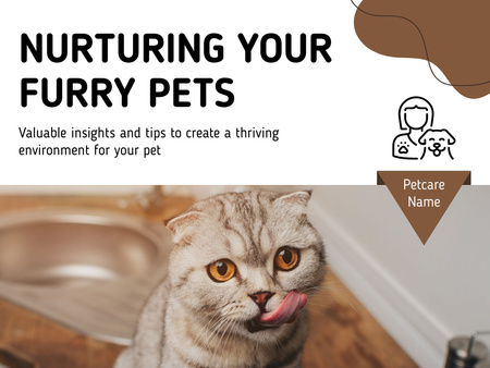 Designvorlage Creating Healthy Environment for Pets für Presentation