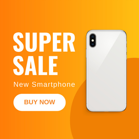 Ontwerpsjabloon van Instagram van New Smartphone Sale Offer