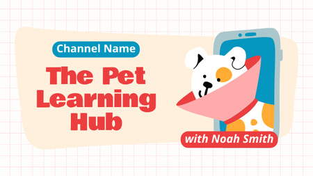 Pet Learning Hub az új epizódban Youtube Thumbnail tervezősablon