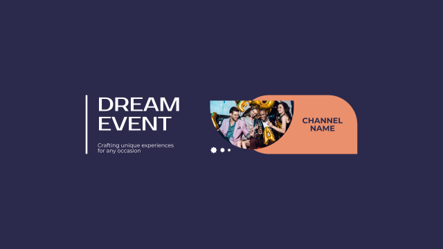 Ontwerpsjabloon van Youtube van Planning of Dream Event Services Offer