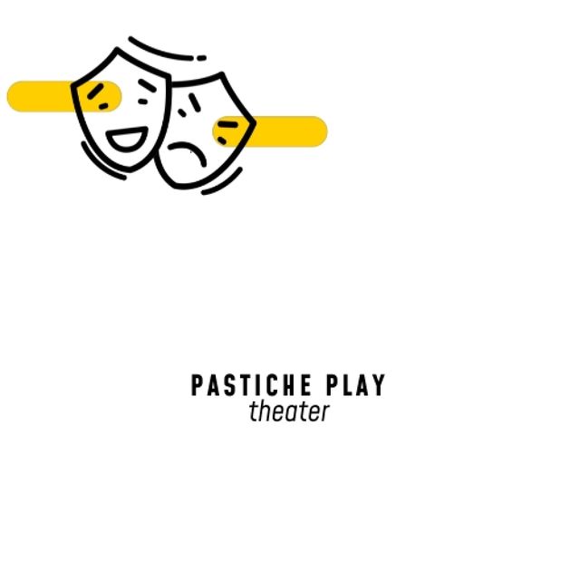 Plantilla de diseño de Play Announcement with Theatrical Masks Animated Logo 