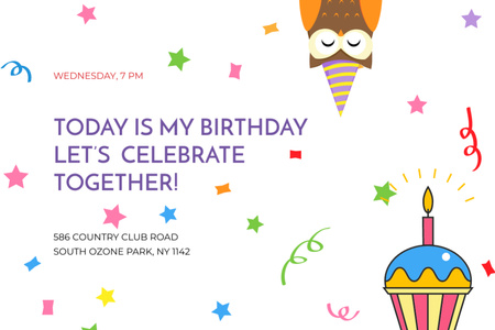 Birthday party in South Ozone park Postcard 4x6in Design Template