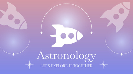 Prozkoumejte astroologii Youtube Thumbnail Šablona návrhu