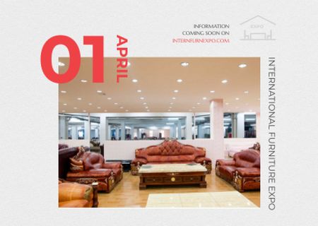 International Furniture Expo Announcement Card – шаблон для дизайну