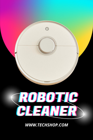 Designvorlage Modern Robot Vacuum Cleaner for Sale für Tumblr