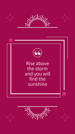 Platilla de diseño Philosophical Quote About Optimism Instagram Video Story