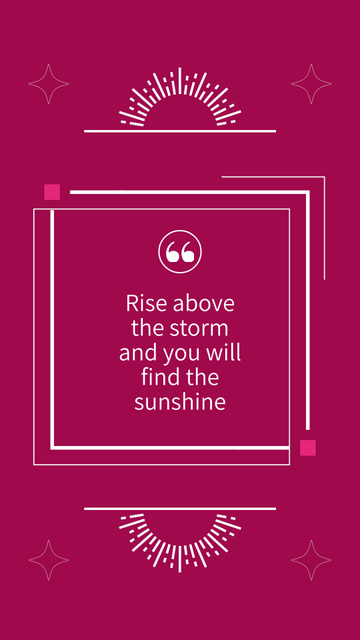 Modèle de visuel Philosophical Quote About Optimism - Instagram Video Story