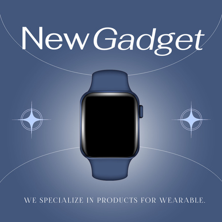 Designvorlage Neue Gadgets Smart Watch für Animated Post
