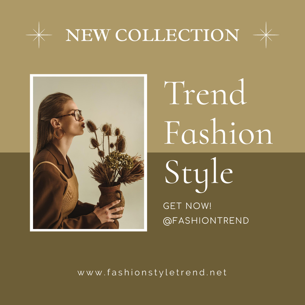 Female Glam Fashion Clothes Instagram Design Template