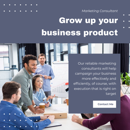 Platilla de diseño Business Product Growing Consulting LinkedIn post