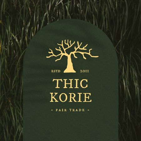 Fair Announcement with Tree Illustration Logo Design Template