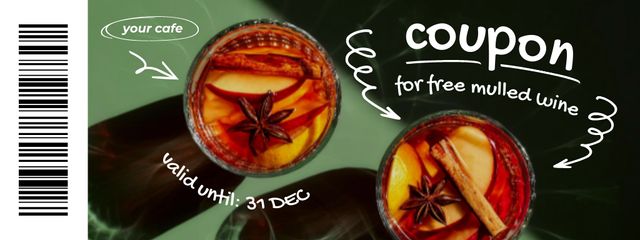 Free Mulled Wine Voucher Couponデザインテンプレート