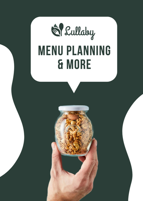 Designvorlage Healthy Nutritional Menu Planning Ad für Flayer