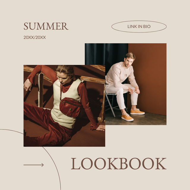 Designvorlage Summer Lookbook Promotion für Instagram