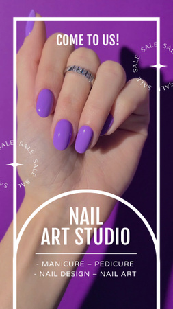 Nail Art Studio With Several Services Offer TikTok Video – шаблон для дизайну