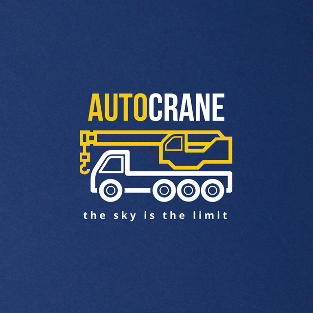 Ontwerpsjabloon van Logo van auto crane service logo