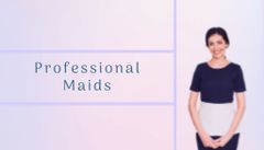 Cleaning Services Offer with Maid