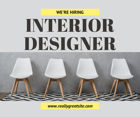 Platilla de diseño Interior Designer Vacancy Ad Facebook