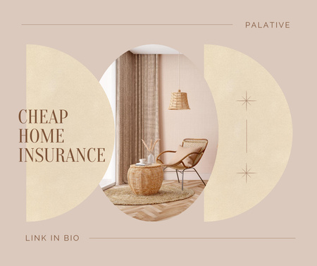 Home Insurance Offer Facebook Modelo de Design