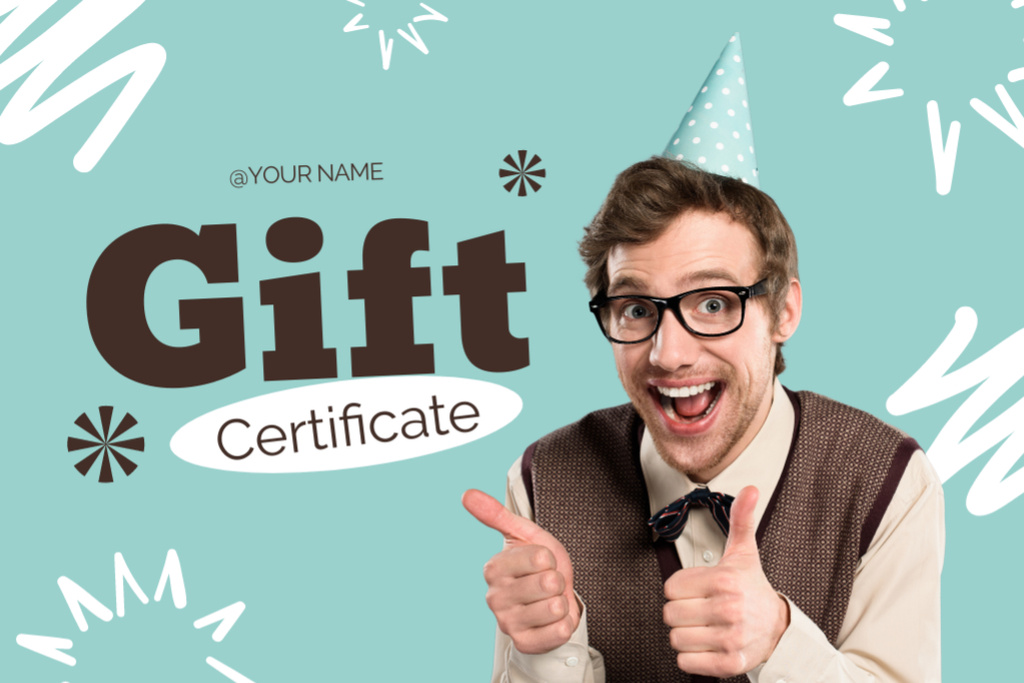 Template di design Birthday Special Offer Voucher Gift Certificate