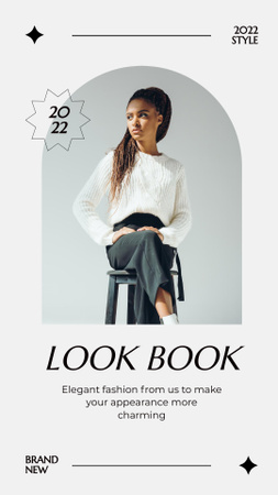 Modern Fashion Look Book Instagram Story Design Template