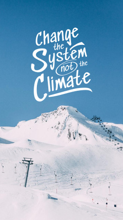 Designvorlage Climate Change Awareness für Instagram Story