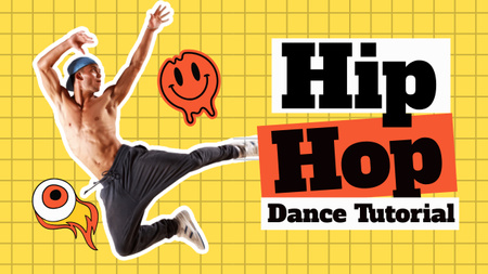 Ad of Hip Hop Dance Tutorial Youtube Thumbnail Design Template