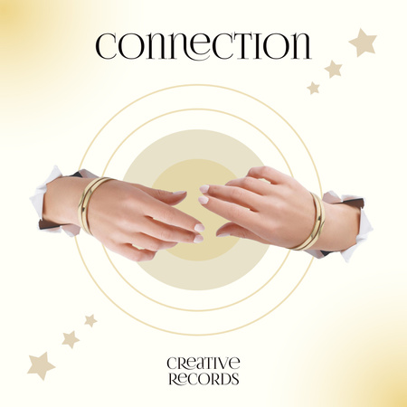 Elegant Jewelry Accessories Ad Album Cover Design Template