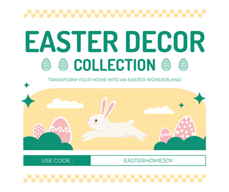 Plantilla de diseño de Oferta especial de la colección de decoración de Pascua Facebook 