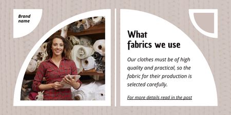Info about Fabrics Twitter Design Template