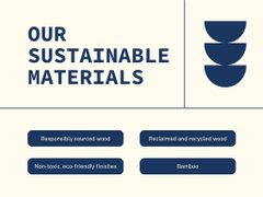 Sustainable Woodworks Promo on Blue