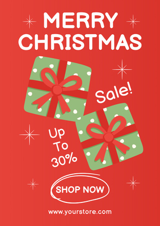 Modèle de visuel Christmas Offers - Poster