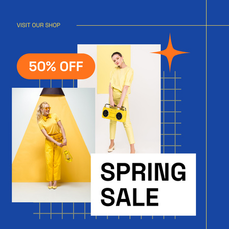 Platilla de diseño Spring Sale Collage for Stylish Women Instagram