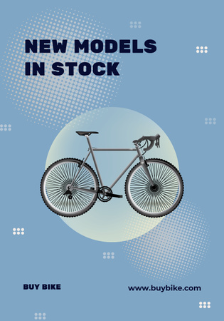 New Bike Model Ad Poster 28x40in Design Template