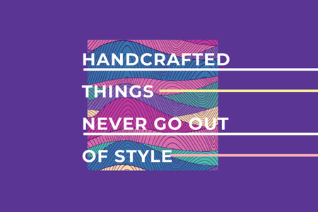 Citation about Handcrafted things Gift Certificate Modelo de Design