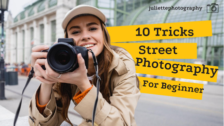 Street Photography For Beginner Youtube Thumbnail Design Template