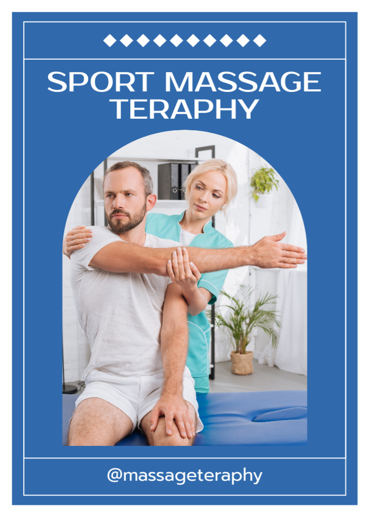 Sports Massage Therapist Offer Flayer Tasarım Şablonu