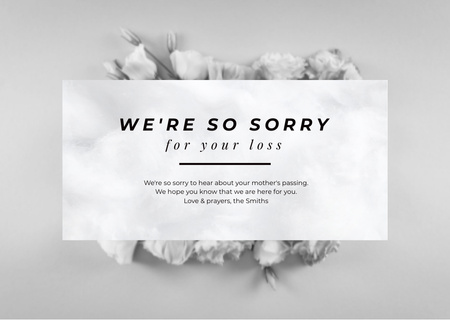Card - We are Sorry Card Modelo de Design