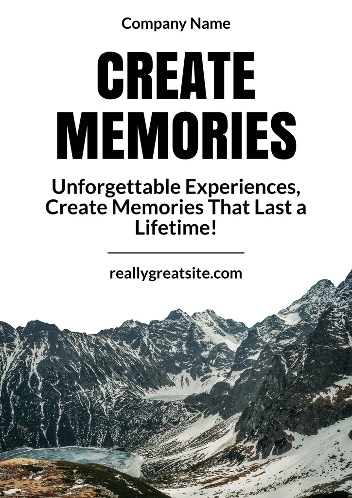 Unforgettable Travel Experience Poster – шаблон для дизайна